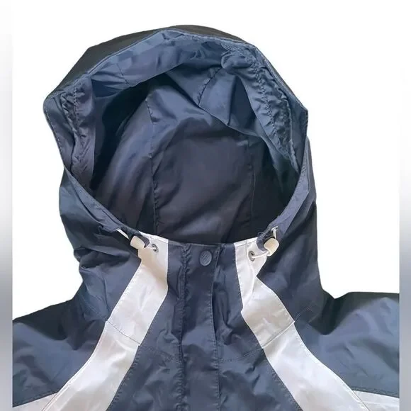 Columbia Omni Tech Navy and White Windbreaker Jacket Sz Small     - Picture 3 of 12